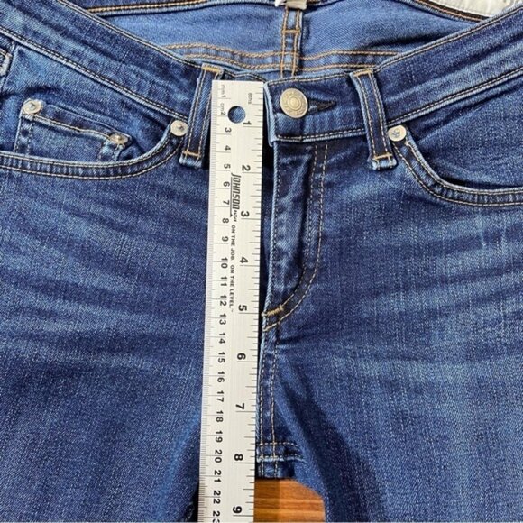 Rag bone mid rise skinny jeans stretchy denim medium rise blue size 26 - Picture 12 of 12